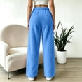 thumbnail image 3 of BLCHUNen Lounge pants for Women Fleece Plush Casual Elastic Waist Homewear Sleep Winter Pajamas with Pockets, 3 of 9