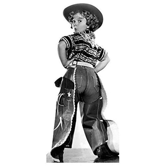 Temple Cowgirl Cardboard Cutout Cardboard Cutout