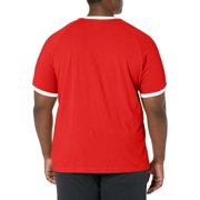 Adidas 3 Stripes Original Tee || Red/White || Size : Mens Large