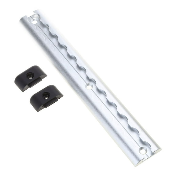 BELOWSYALER 12" Aluminum L-Track with Ending Caps L-Track Airline with Single Fitting Tie Down Anchors for Car Campers
