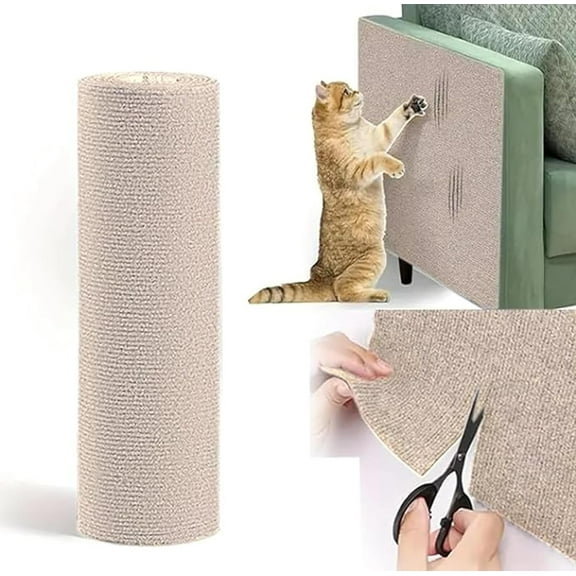 Cat Scratch Furniture Protector, Adhesive Cat Scratch Pad Couch Cat Scratch Protector from Cats Scratching, DIY Climbing Cat Scratcher Couch Protector from Cat Claws for Indoor Cat