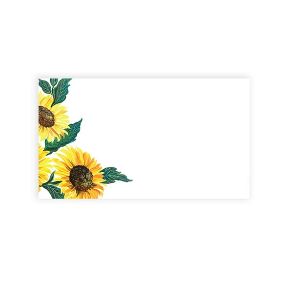 Koyal Wholesale Rustic Sunflower Place Cards for Wedding Party Tables, Seating Name Place Cards for Holders, 60 Pack