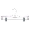 thumbnail image 1 of Clear Plastic Pant/Skirt Hanger w/ Clips, 1 of 1