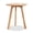 light brown, variant on 100% Natural Solid Oak Wood Round End Table, Compact Side Table Night Stand with 3-Leg Structure & Non-Slip Pads, Easy Assembly Accent Table for Living Room, Bedroom & Balcony
