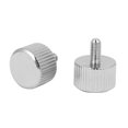 thumbnail image 3 of M3 x 6mm Nickel Plated Flat Head Knurled Thumb Screw 30pcs for Computer PC Case, 3 of 5