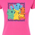 thumbnail image 3 of Pokémon - Group Checker Frame - Juniors Fitted Graphic T-Shirt, 3 of 5