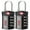 Black 2PK, variant on Forge TSA Approved Combination Luggage Lock, Black 4 Pack