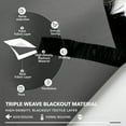 thumbnail image 3 of Deconovo Gray Black Out Curtains Set of 2 Panels, Thermal Insulated Window Curtains for Living Room 42W x 72L inch Light Gray, 3 of 9