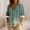 Shirts-585Army Green, variant on Womens Tops Dressy Casual Vertical Striped Floral Collared V Neck Long Sleeve Boho Tops Vintage Flower Print Summer Beach Blouse