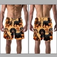 thumbnail image 3 of luoweisi Men's Beach Shorts Quick Dry Swim Trunks with Mesh Lining Dachshund L, 3 of 5
