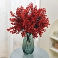 thumbnail image 3 of MAMOWEAR 6PCS Artificial Baby Breath Flower Real Touch Fake Silk Flowers Bouquets for Decor Wedding Party Indoor Outdoor Decor(Red), 3 of 4