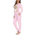 thumbnail image 2 of SCRAWLGOD Cute Corgi Pajamas for Women Set Long Sleeve Pjs for Women Set Fall Clothes Crewneck Pajama Sets for Women 2 Piece Breathable Jogger Pjs Set Size M, 2 of 6