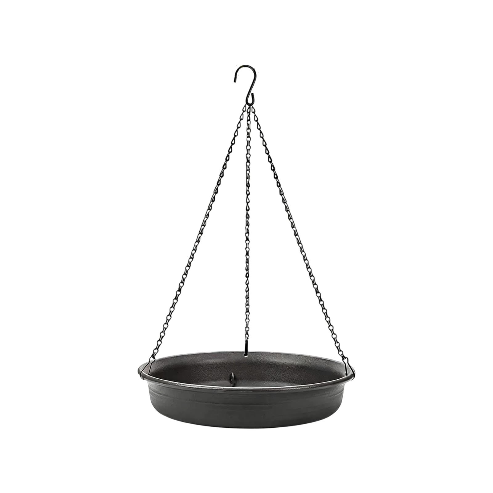 Hanging Bird Bath Feeder Tray | Iron Garden Birdbath | Outdoor Bird Attractor for Courtyards and Gardens