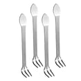 thumbnail image 3 of 4Pcs Silver Compact Mini Rake Set for Small Rakes and Garden Beds, 3 of 8