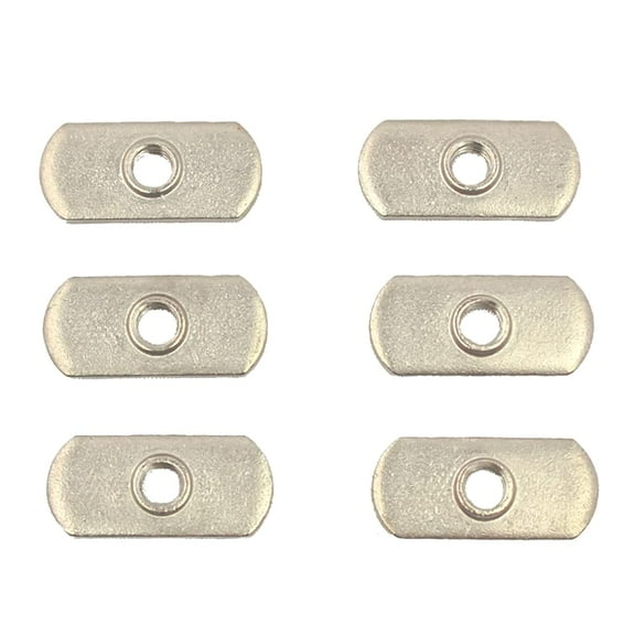 YakAttack Track Nut, 1/2" Wide, 1/4-20 Threads, 18-8 SS, 6 Pack (TN-1420-6)