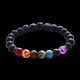 thumbnail image 2 of Pulsera elástica de cuentas de lava natural, joyería, brazalete de cuentas, regalo, 2 of 8