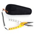 thumbnail image 1 of Pinces de Pêche en Aluminium, Outil Séparateur d'Hameçon en Acier Inoxydable avec Mâchoire et Ressort Assistés, avec Sac de Rangement pour Coupe-Tresse pour Équipement de Pêche, 1 of 7
