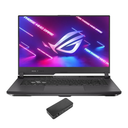 ASUS ROG Strix G15 Gaming/Entertainment Laptop (AMD Ryzen 7 6800HS 8-Core, 15.6in 144 Hz Full HD (1920x1080), GeForce RTX 3050, 8GB DDR5 4800MHz RAM, Win 11 Home) with USB-C Dock