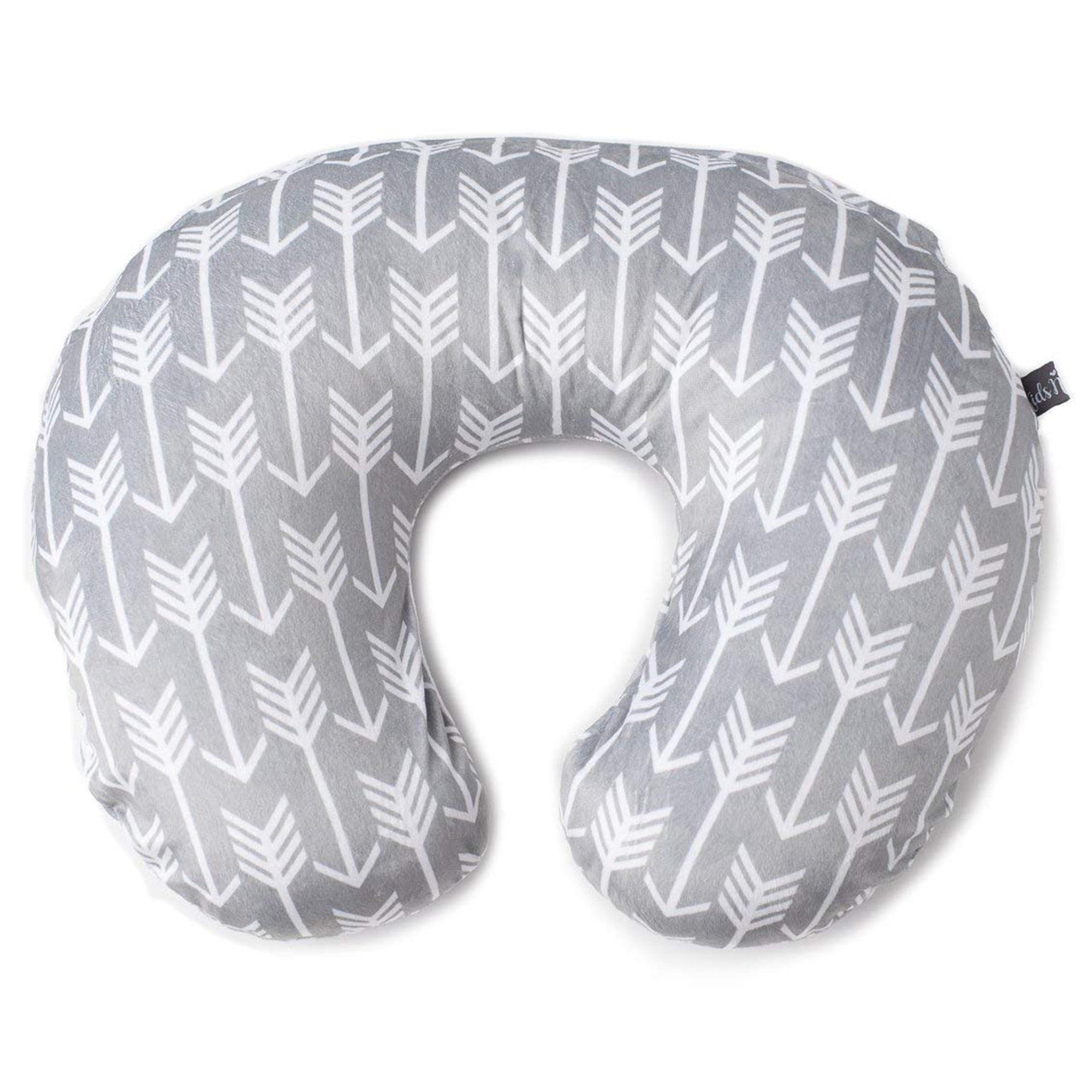 Feeding Pillow Cover Pregnancy Support Tool Floral Cotton Grey White Spare ! 