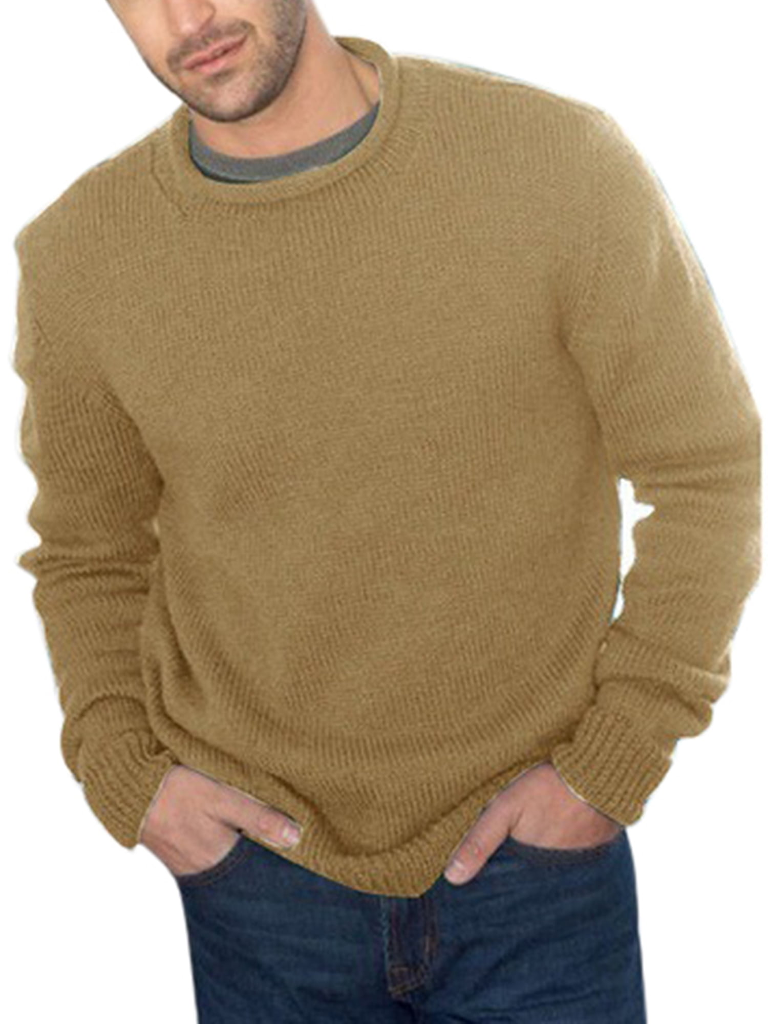 ninovino Mens Sweater Casual Slim Fit Knitted Turtleneck Pullover 