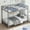 Gray, variant on Roromall Heavy Duty Bunk Bed Twin Over Twin Metal Bunkbeds Bed with Safety Guard Rails and Space-Saving Design, Steel Bed for School, Bedroom
