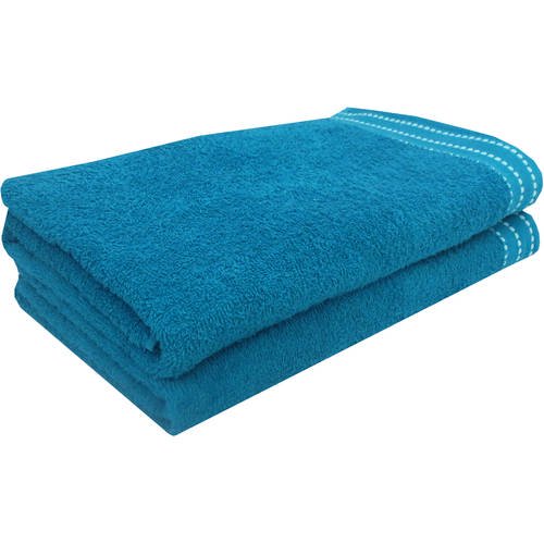 Mainstays Striped Border 27" x 58" Beach Towel, Set of 2