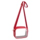 thumbnail image 1 of Bolsa de maquillaje transparente bandolera roja para conciertos, eventos deportivos, festivales, 1 of 5