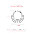 thumbnail image 2 of FANSING Hollowed-out Septum Rings 16g Septum Jewelry 8mm Septum Hoop 16 Gauge Septum Clicker Surgical Steel Septum Piercing Rings, 2 of 6