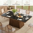 thumbnail image 4 of Tribesigns Rectangular Dining Table for 6-8 People, 63-Inch Large Modern and Farmhouse Kitchen Table, 4 of 7