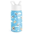 thumbnail image 1 of Botella de agua Simple Modern Bluey Kids Straw de 400 ml con aislamiento, 1 of 7
