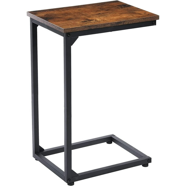 C Shaped End Table Set of 2 C Tables for Sofa Snack Couch Tables That