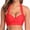 Watermelon Red, variant on Women's V-Neck Bikini Top Twist Triangle Swimsuit Top Halter Bathing Suit Top
