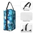thumbnail image 3 of Goofa Blue Kyanite Printed Toiletry Bag with Handle,Large Capacity Travel Makeup Cosmetic Bag for Women, Carry on Airport Airline Compliant Bag, 3 of 9