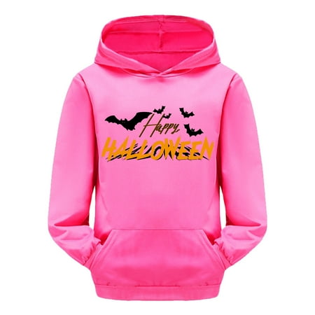 

Child Toddler Boys Girls Long Sleeve Letter Prints Warm Hoodie Pullover Tops Kids Sweat Matching Halloween Family Kids Halloween Shirts Pumpkin Costume Kids