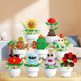 thumbnail image 6 of Remocguys Flower Building Set Not Compatible with Lego Flowers Party Favors for Adults 283Pcs, 6 of 8