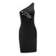 thumbnail image 5 of Vestido de mujer con hombros descubiertos, sin mangas, mini vestido para el trabajo, regalo del día de San Valentín S, 5 of 7