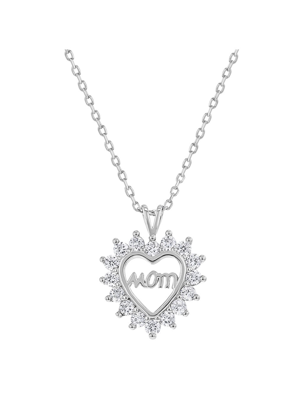 sterling silver mom necklace