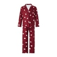 thumbnail image 1 of Seyurigaoka Family Matching Christmas Pajamas Outfit Santa Claus Pattern Long-Sleeve Tops + Straight-leg Pants + Pet Pajamas Holiday Christmas Sleepwear Set, 1 of 9