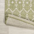 thumbnail image 6 of JONATHAN Y SANTA MONICA 2 x 8 Runner Rug, Ourika Moroccan Geometric Textured Weave - Light Green/Cream, SMB108N-28, 6 of 9