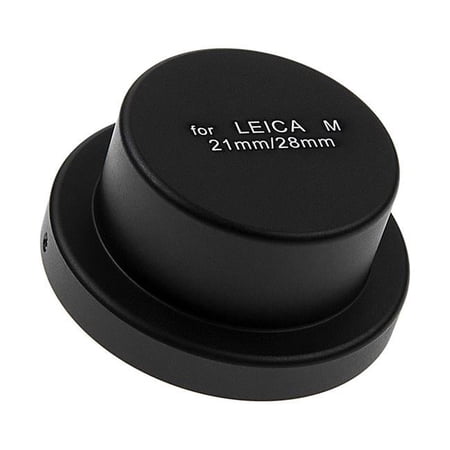 Fotodiox Cap-Rear-LM-DpBlck Metal Deep Rear Lens Cap for Leica M 21 mm & 28mm Wide Angle Lenses Black