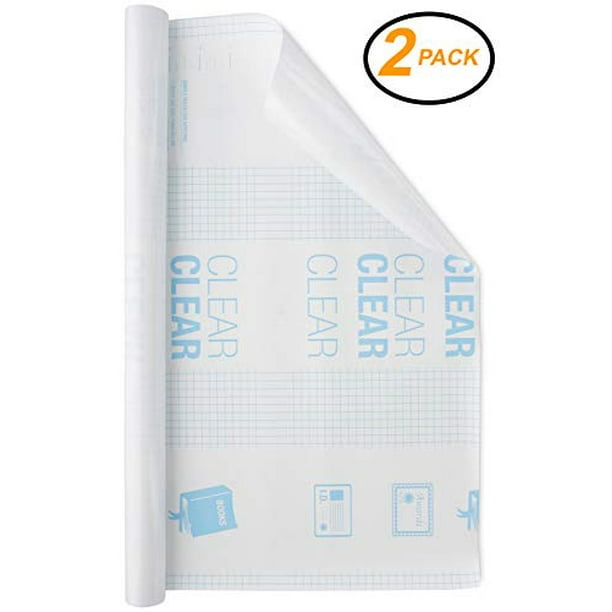 Emraw Book Cover 2 Pack Clear Self Adhesive Protective Covering for Books, Documents, Textbook