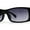 Black / Smoke, variant on Womens Mod Square Rectangle Thick Temple Fashion Sunglasses Black Smoke