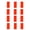 Orange color, variant on 12Pcs Bike Rims Reflective Stickers Adhesive Decals Bicycles Body Reflective Stickers for Cycling