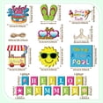 thumbnail image 4 of 22-Piece Summer Themed Layered Tray Decor Set, Tropical Wooden Centerpiece Ornament, Tabletop Display for Kitchen Living Room Patio Party Decoration, 4 of 7
