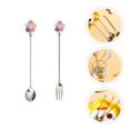 thumbnail image 4 of Shisuyan Coffee Mixing Spoons Silver Stainless Steel 2Pcs 6.4x0.8in, 4 of 8