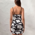 thumbnail image 4 of Ladies Elegant Sling Sleeveless Sexy Dress flowers, 4 of 6