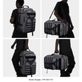 thumbnail image 2 of WITZMAN Carry On Travel Backpack for Men Large Convertible 45L Duffle Bag fit 17 Inch Laptop Airline Approved （B688 Silvery Grey）, 2 of 8