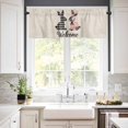 thumbnail image 2 of Floral Rabbit Valances for Windows Farmhouse Kitchen Curtains Valances Rod Pocket Valance Curtains for Kitchen Windows Farmhouse Spring Easter Plaid Country Window Valances for Bathroom 42"x18", 2 of 6
