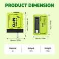 thumbnail image 2 of GaN Charger, GaN Phone Charger, 120W Fast Charger, Fast Module with Type-C Cable, Retractable Wall, 2 in 1 Foldable Plug for Phone and Laptops Power (Green+Yellow), 2 of 9