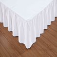 thumbnail image 3 of MesaSe Sheets & Beyond Solid Microfiber 14” Bed Skirt  Queen  White, 3 of 4